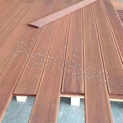 deck de bambu tecido para exterior